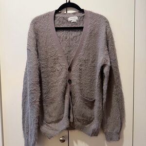 Like new Large Urban Outfitters Fuzzy Knit Cardigan in Gray